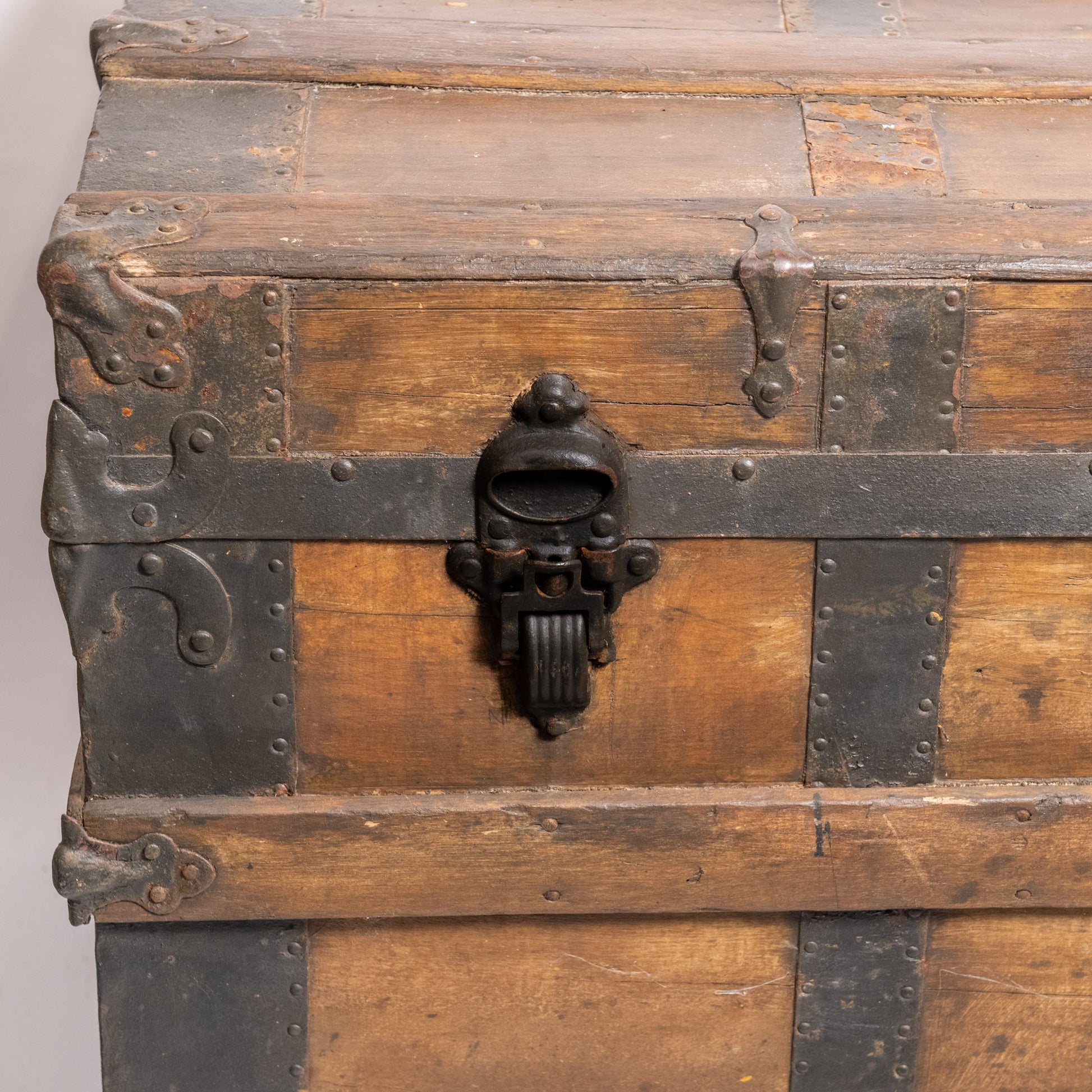 vintage wooden chest
