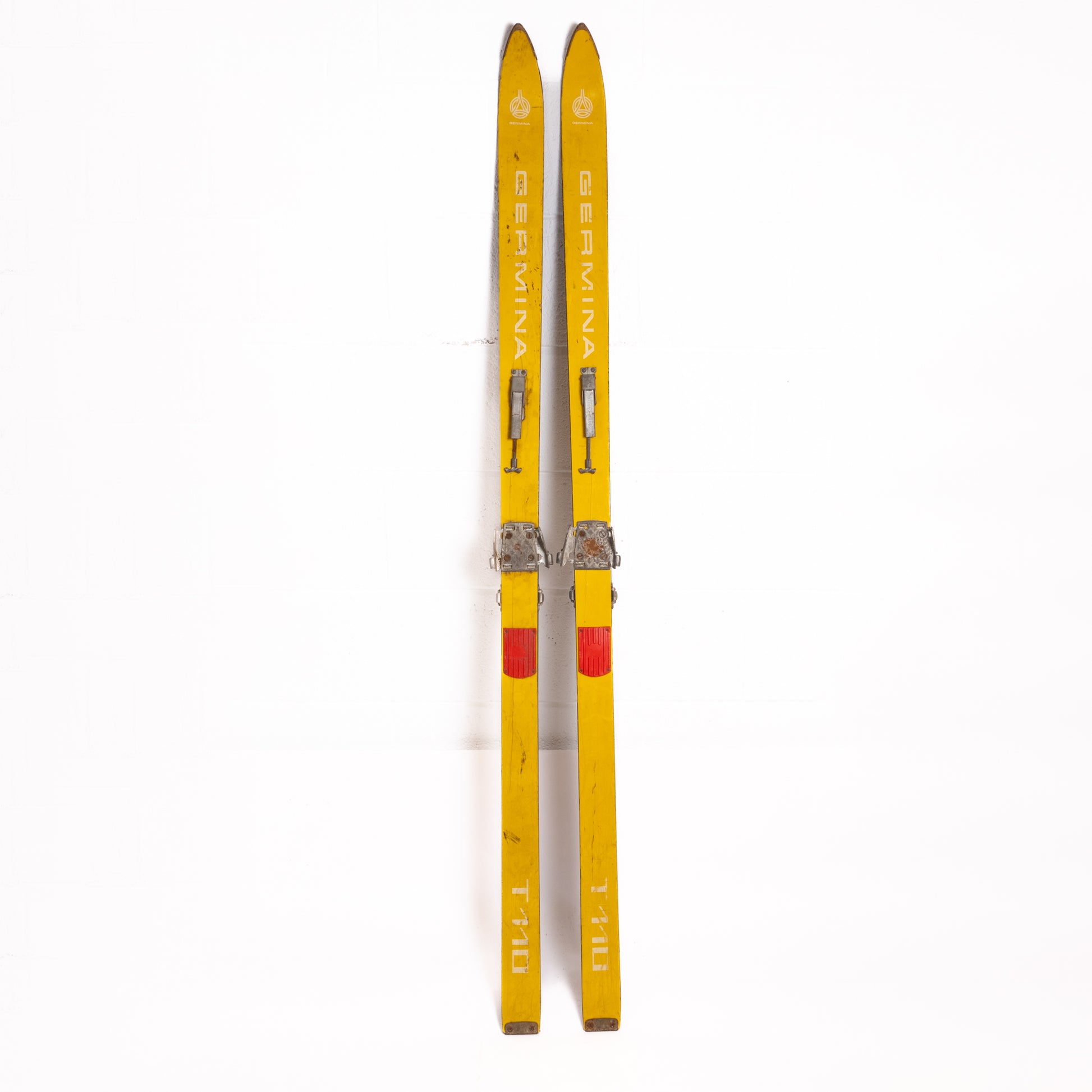 Vintage Germina Yellow Skis